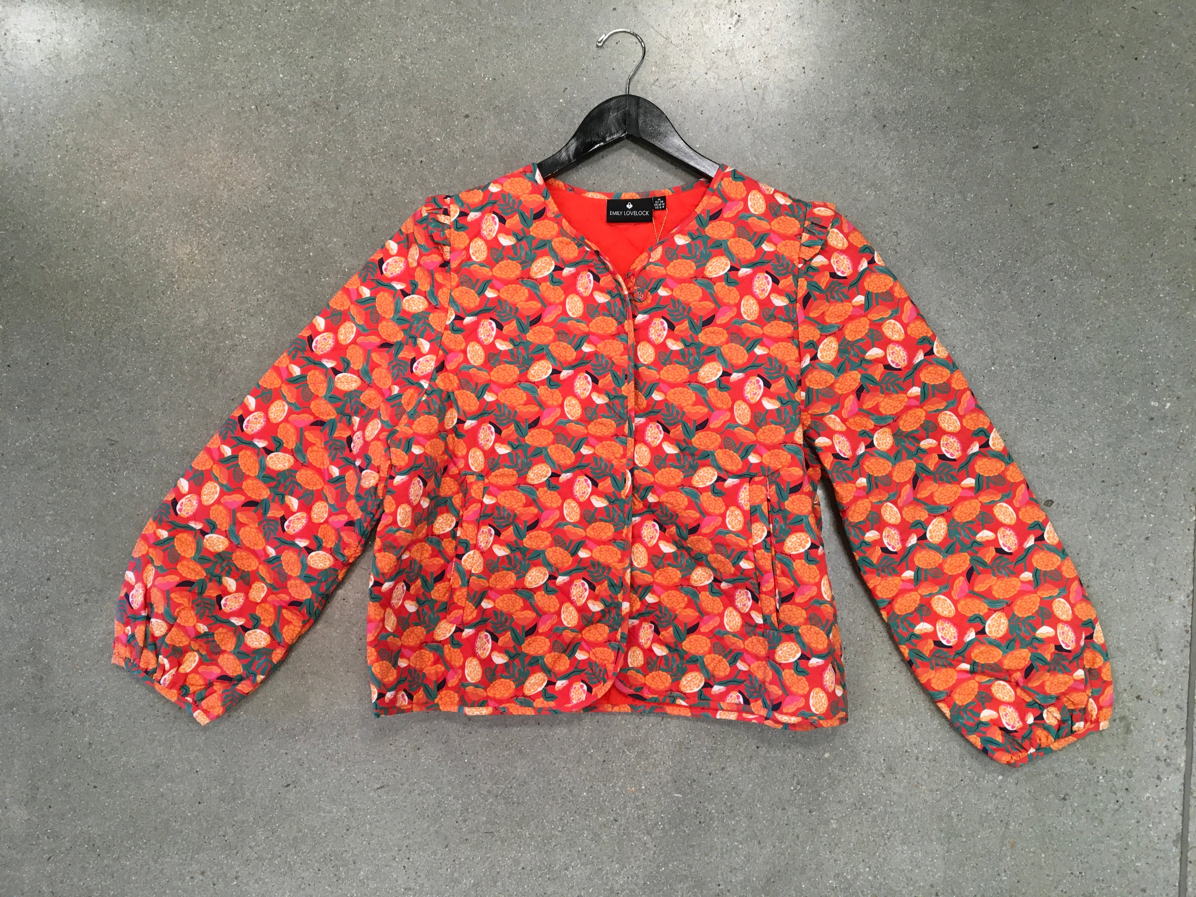 Emily Lovelock - Brenda Quilted Jacket/Orange